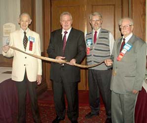 Grand Opening of Bourse Floor. Ribbon Cutting